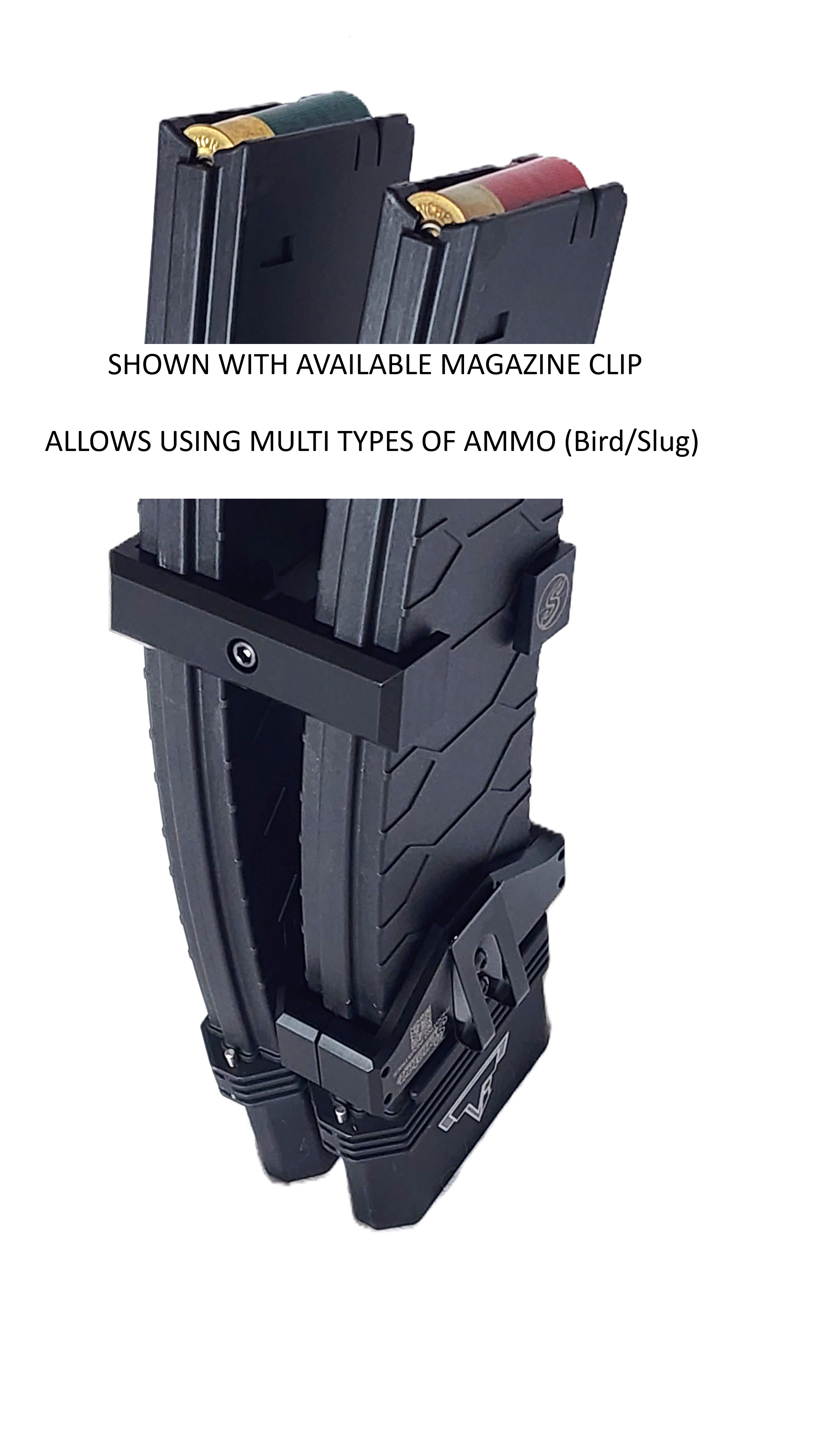 Coupler shown with available magazine clip